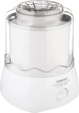 Cuisinart Automatic 1.5-Quart Frozen Yogurt, Ice Cream and Sorbet Maker, White - Certified Refurbished