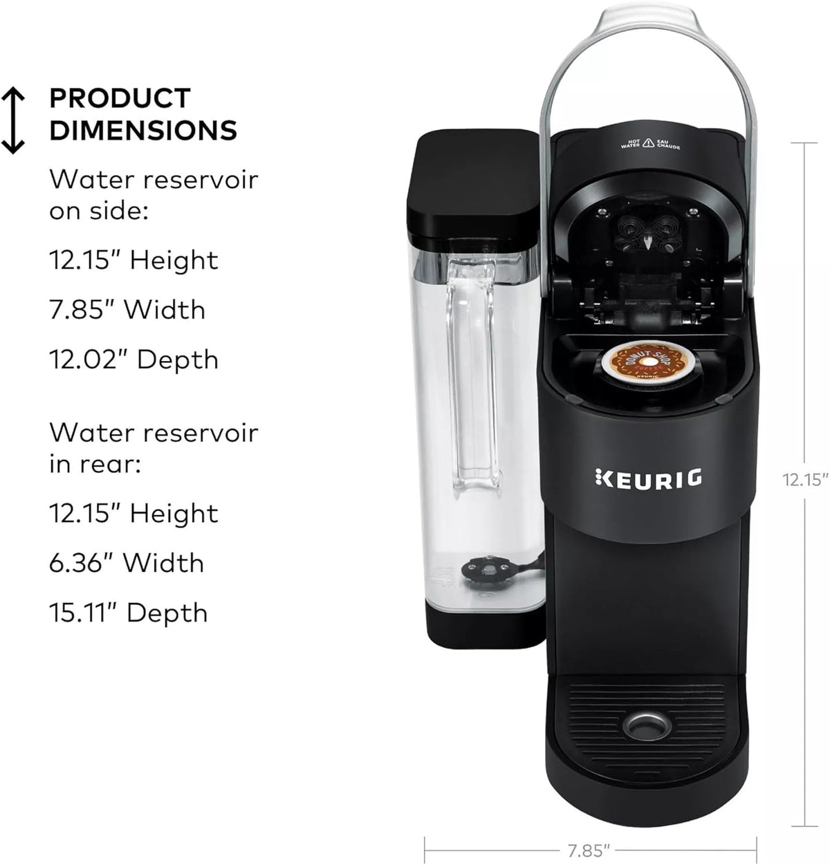 Keurig K-Supreme Single Serve K-Cup Pod Coffee Maker, Black - Open Box