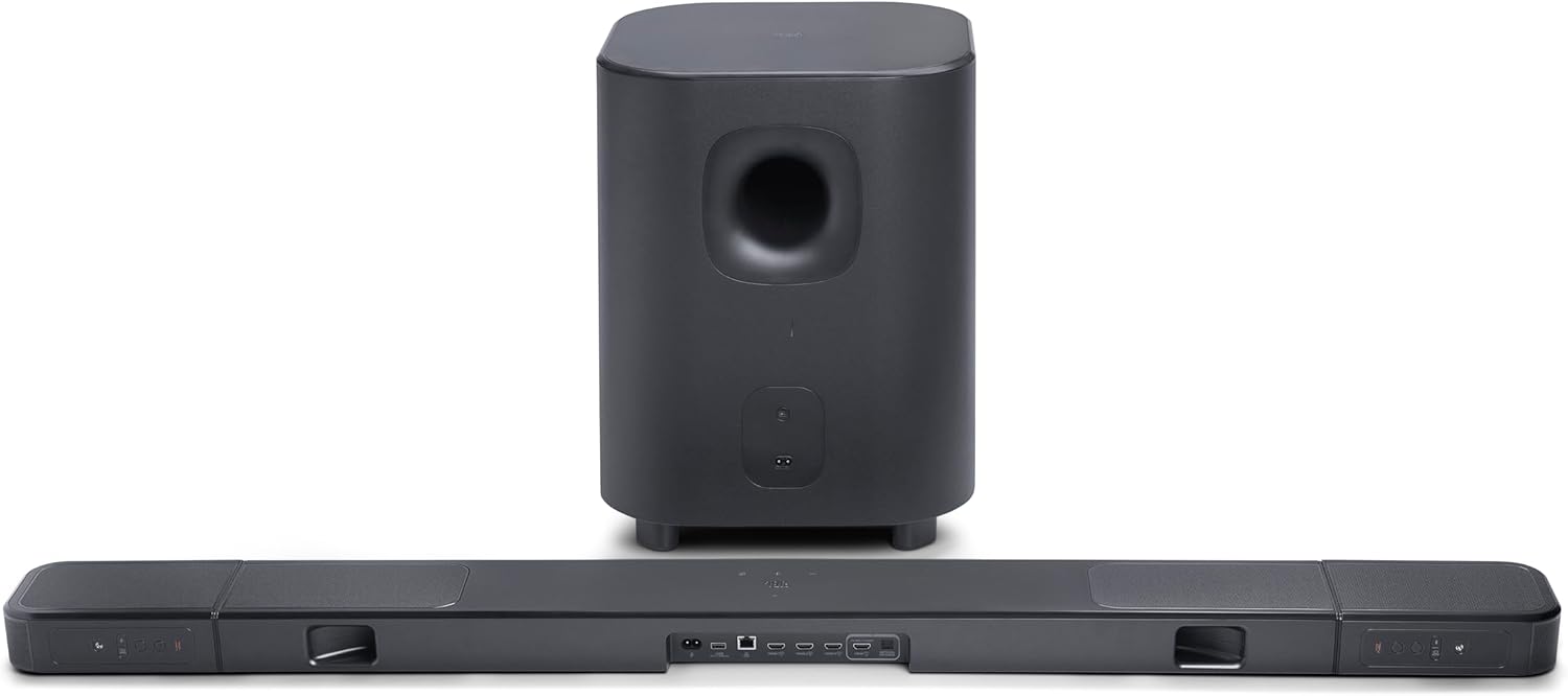JBL 11.1.4 Ch Dolby Atmos MultiBeam Soundbar System, Black - Certified Refurbished