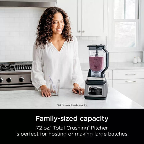 Ninja Professional Plus Kitchen Blender System and 8-Cup Food Processor with Auto-iQ, Black - Certified Refurbished