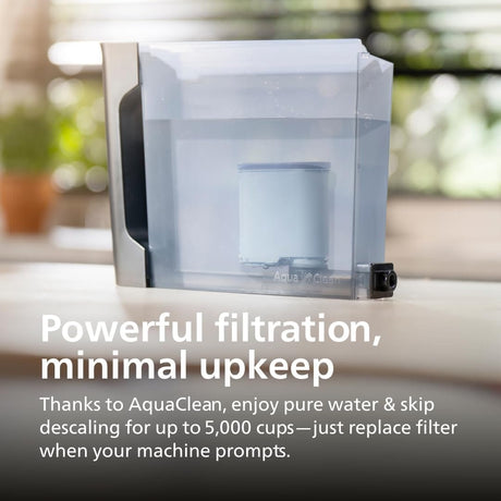 Philips 2200 Series Fully Automatic Espresso Machine, Classic Milk Frother, 2 Coffee Types, Ceramic Grinder, AquaClean Filter, Black