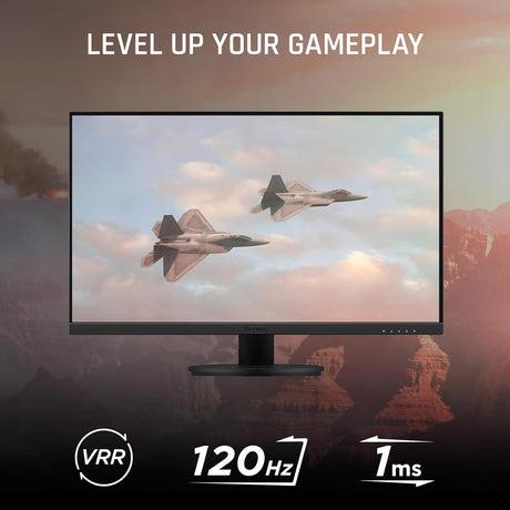 ViewSonic 27" 1080p 1ms 120Hz IPS Gaming Monitor, Black - Certified Refurbished