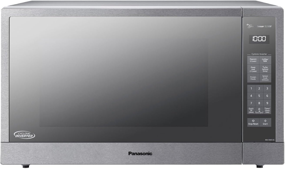 Panasonic 2.2 Cu. Ft. Countertop Microwave Oven, Inverter Technology, Genius Sensor, 1250W, Silver - Certified Refurbished