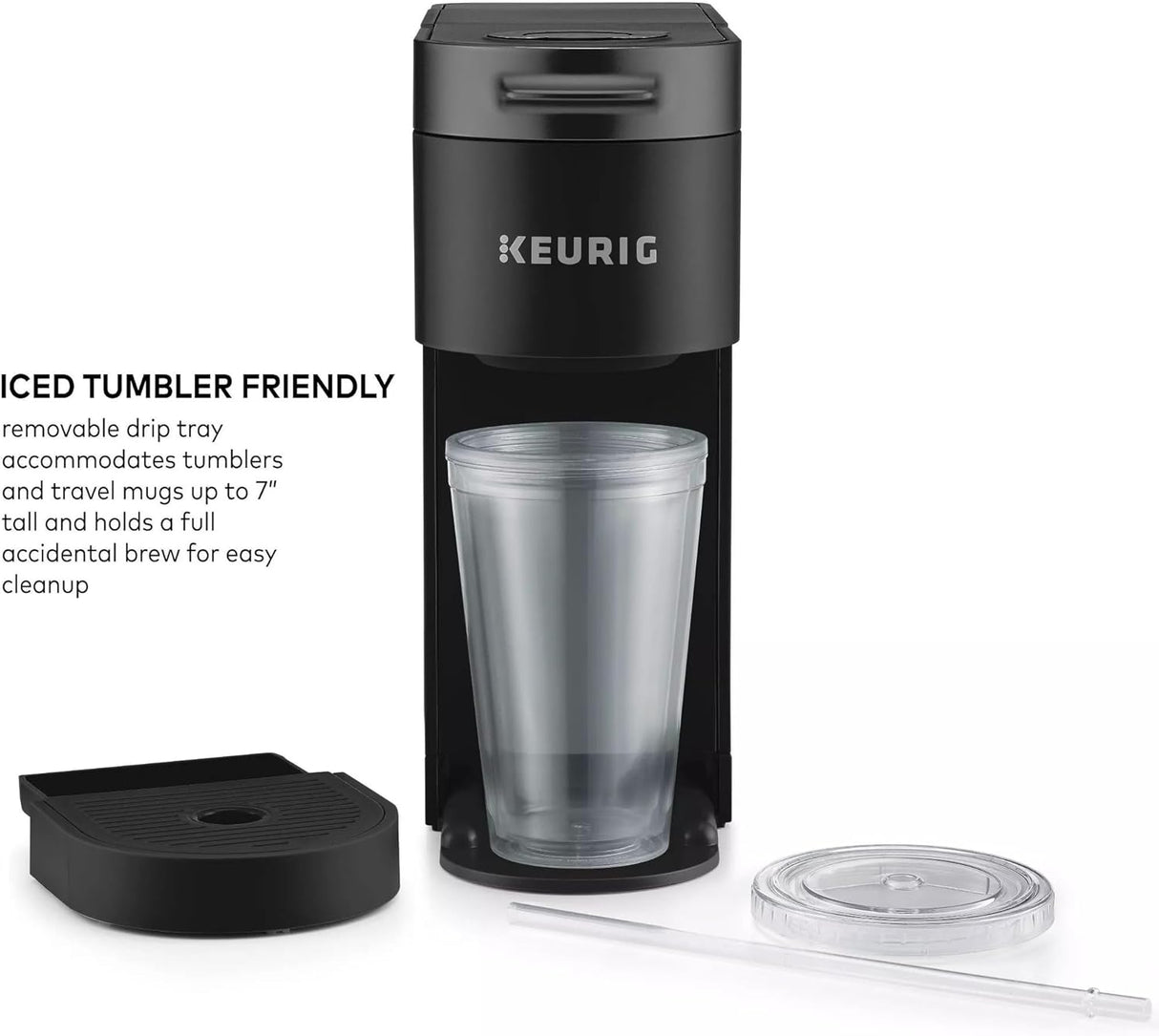 Keurig K-Iced Plus Single Serve Coffee Maker, Black - Certified Refurbished