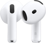 Apple AirPods 4 Wireless Earbuds, Active Noise Cancellation, Adaptive, Transparency Mode, Personalized Spatial Audio, USB-C Charging Case