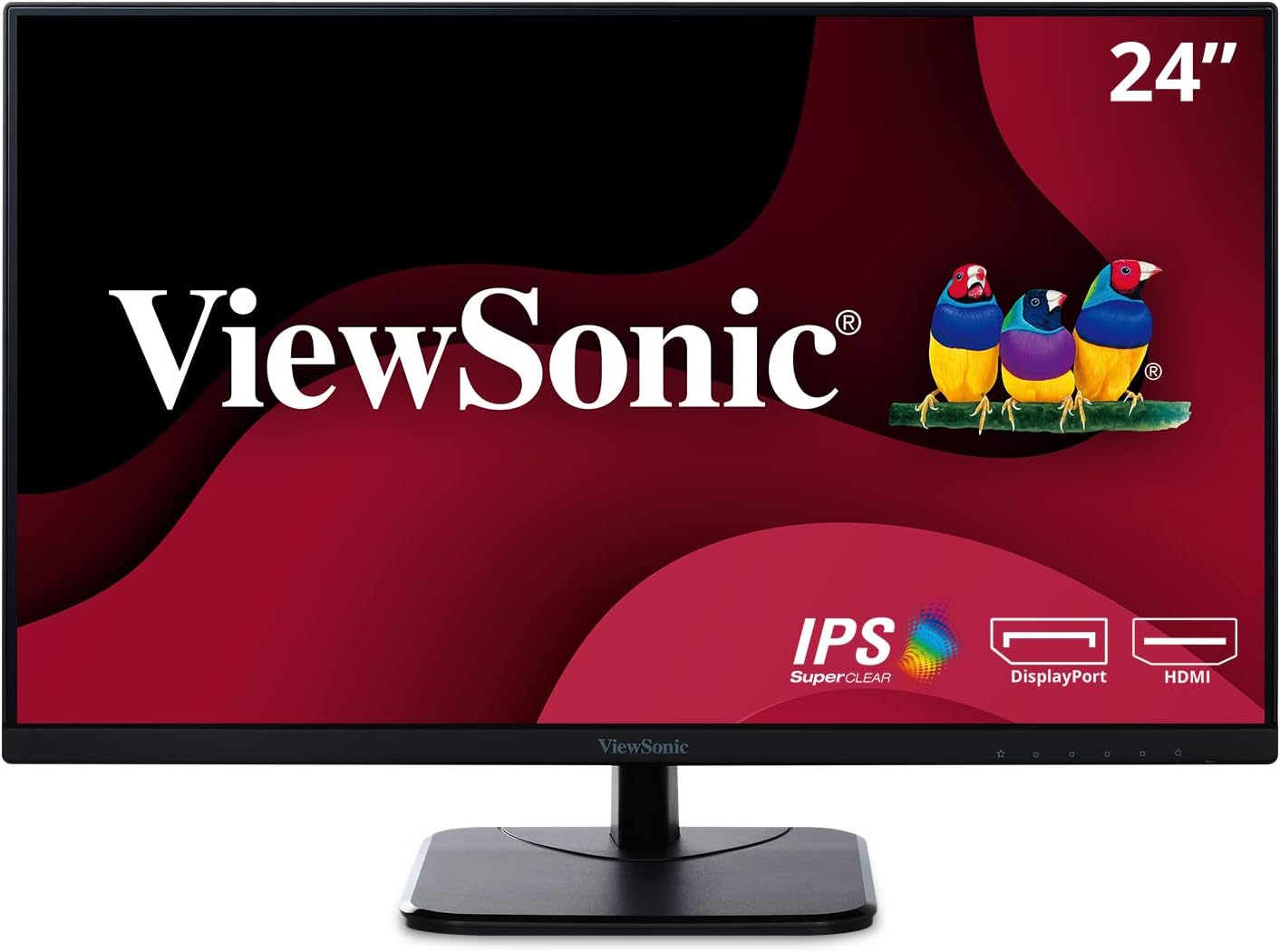ViewSonic 24in IPS 1080p Monitor HDMI DisplayPort - Certified Refurbished
