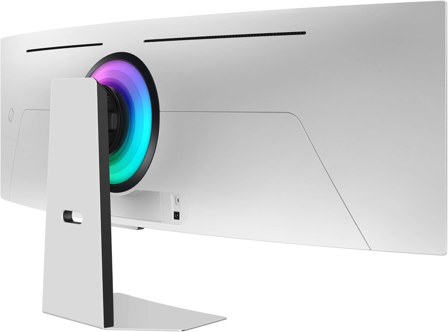 Samsung 49" Odyssey G9 Series Dual QHD OLED Curved Gaming Monitor, Smart Features, 240 Hz, 0.03ms, Silver