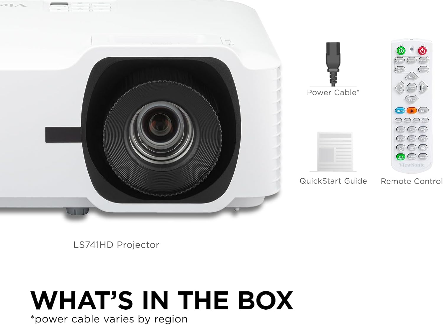 ViewSonic 5000 Lumens 1080p Laser Projector, White - Certified Refurbished