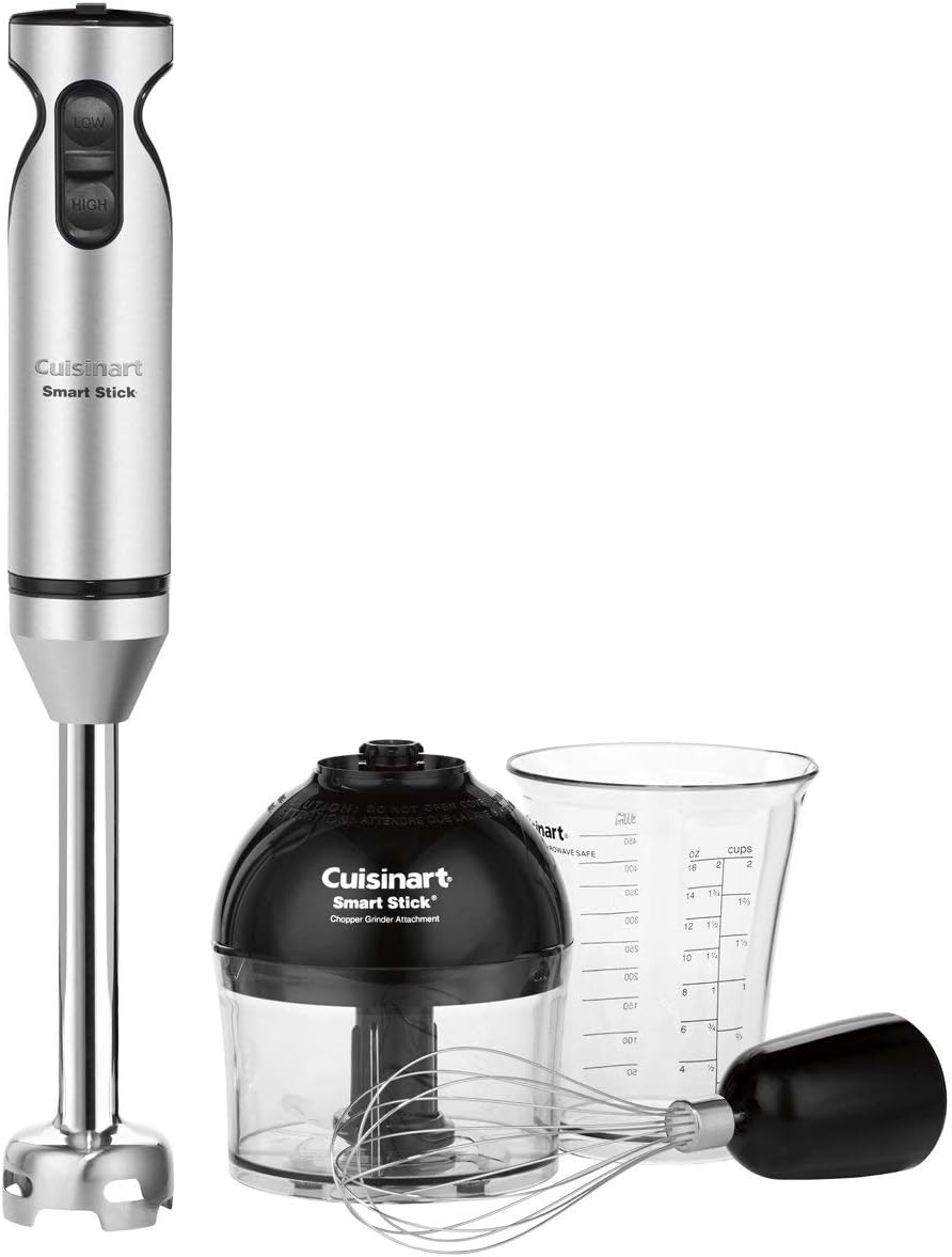 Cuisinart SmartStick 2-Speed Hand Blender with Chopper Attachment - Certified Refurbished
