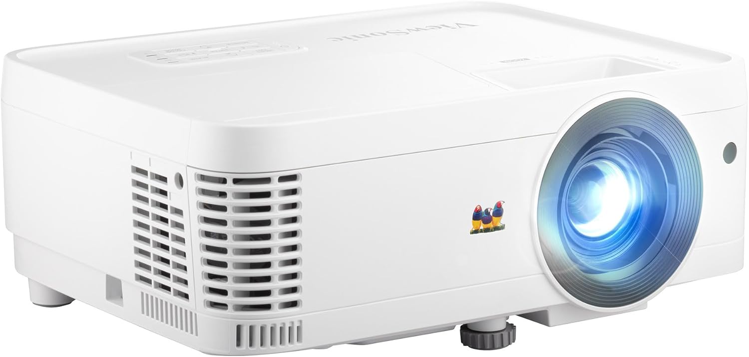 ViewSonic DLP 1080p Projector with 3700 Lumens, White - Certified Refurbished
