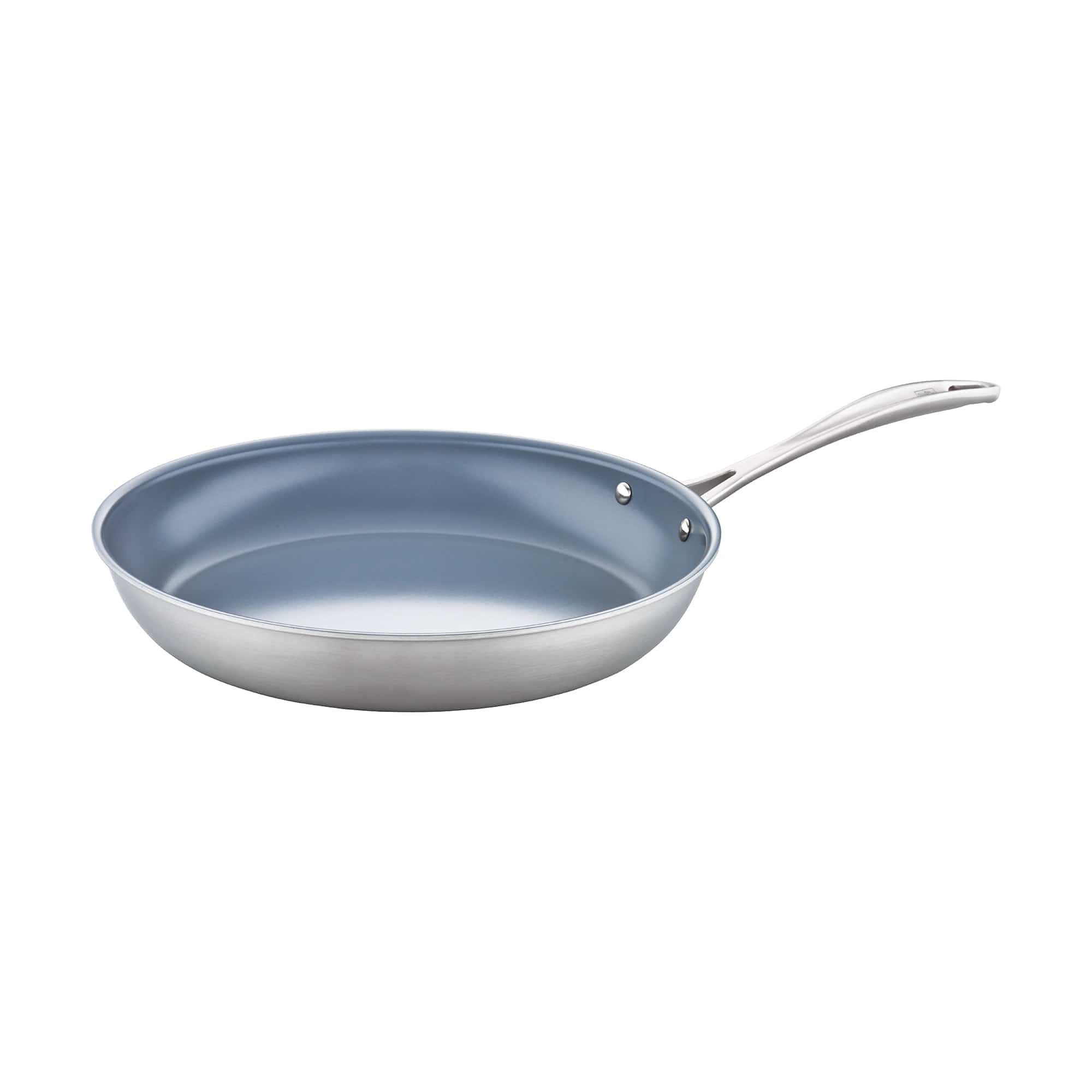 Zwilling Spirit Stainless 3 Ply, 12-Inch, 18/10 Stainless Steel, Ceramic, Frying Pan