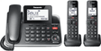 Panasonic Link2Cell DECT 6.0 Expandable Corded/Cordless Phone with Digital Answering System and Smart Call Blocker - Certified Refurbished
