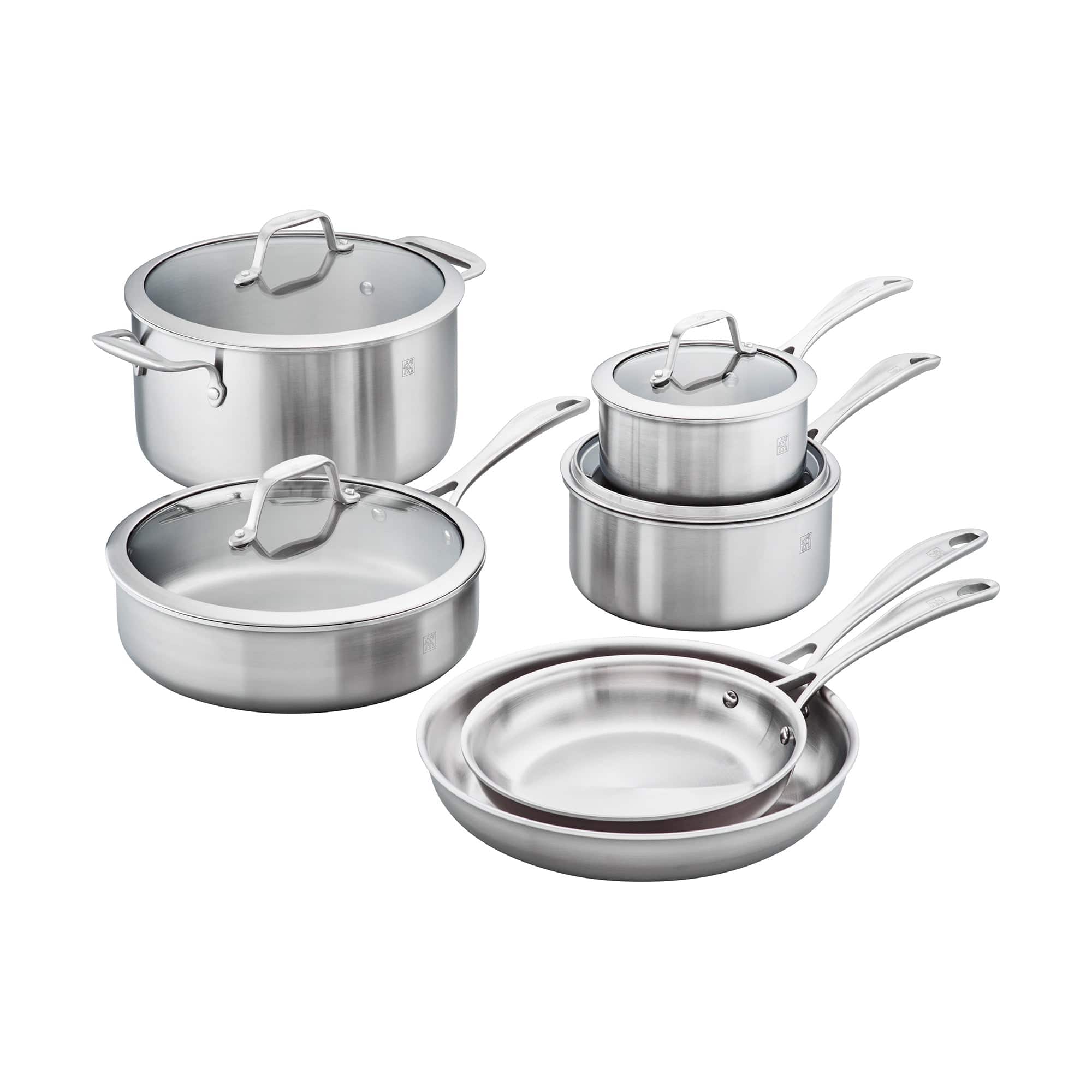 Zwilling Spirit 3-ply 10-pc Stainless Steel Cookware Set