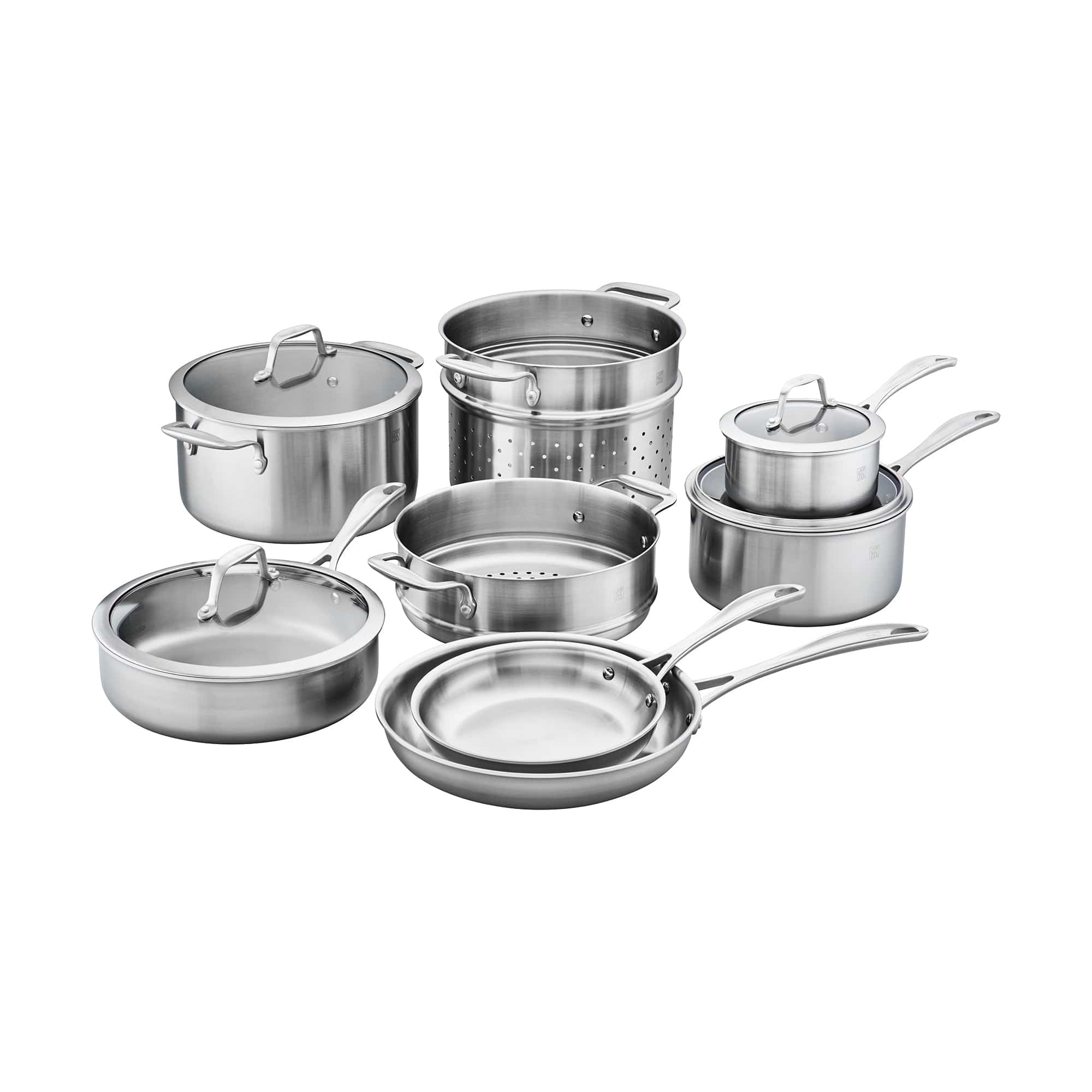 Zwilling Spirit 3-ply 12-pc Stainless Steel Cookware Set