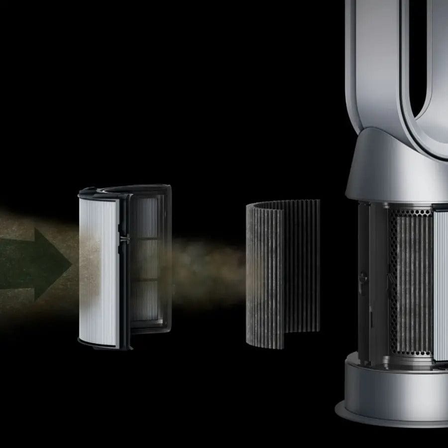 Dyson Air Purifier Hot+Cool HP07 Air Purifier, Heater and Fan, White/Silver