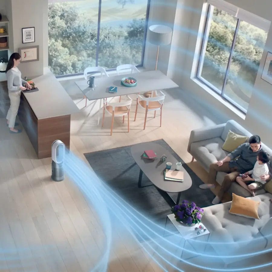 Dyson Air Purifier Hot+Cool HP07 Air Purifier, Heater and Fan, White/Silver