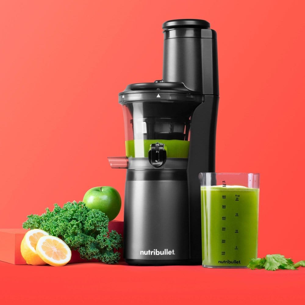 Nutribullet 24oz. BPA-Free 150W Cold Press Slow Juicer, Charcoal Black