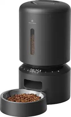 Petlibro Granary Automatic Pet Feeder, 5L Single Food Tray with Voice Recorder, Black - Certified Refurbished