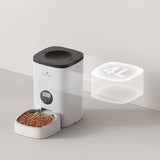 Petlibro Stainless Steel 4L Automatic Dog and Cat Feeder with Voice Recorder, White - Certified Refurbished