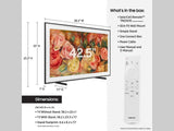 Samsung 43" The Frame LS03D Series 4K QLED Smart TV, Digital Frame, Art Mode, Anti Reflection, with Wall Mount - Open Box