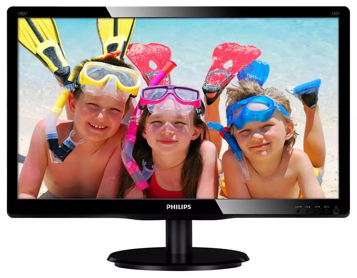 Philips 190V4LSB-B 19" LED Backlit 1440 x 900 60Hz LCD Monitor - Certified Refurbished