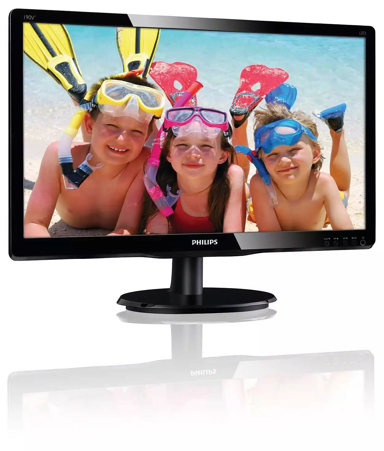 Philips 190V4LSB-B 19" LED Backlit 1440 x 900 60Hz LCD Monitor - Certified Refurbished