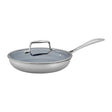 Zwilling Clad CFX 9.5-inch Stainless Steel Ceramic Nonstick Fry Pan with Lid