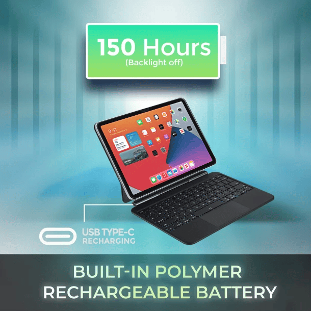 Adesso EasyTouch Folio 7010 Bluetooth Keyboard for iPad Pro 11 In. and iPad Air 10.9 In.