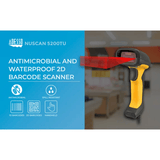 Adesso NuScan 5200T USB 2D Waterproof Industrial Handheld Barcode Scanner