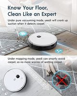 Ecovacs Yeedi Vac Station K781+ Robot Vacuum & Mop, Self-Empty, 3000Pa Suction, 200-Min Runtime, Smart Visual Mapping, White - Certified Refurbished