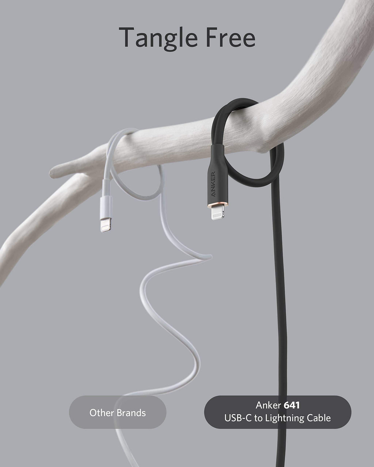 Anker <b>641</b> USB-C to Lightning Cable (Flow, Silicone)