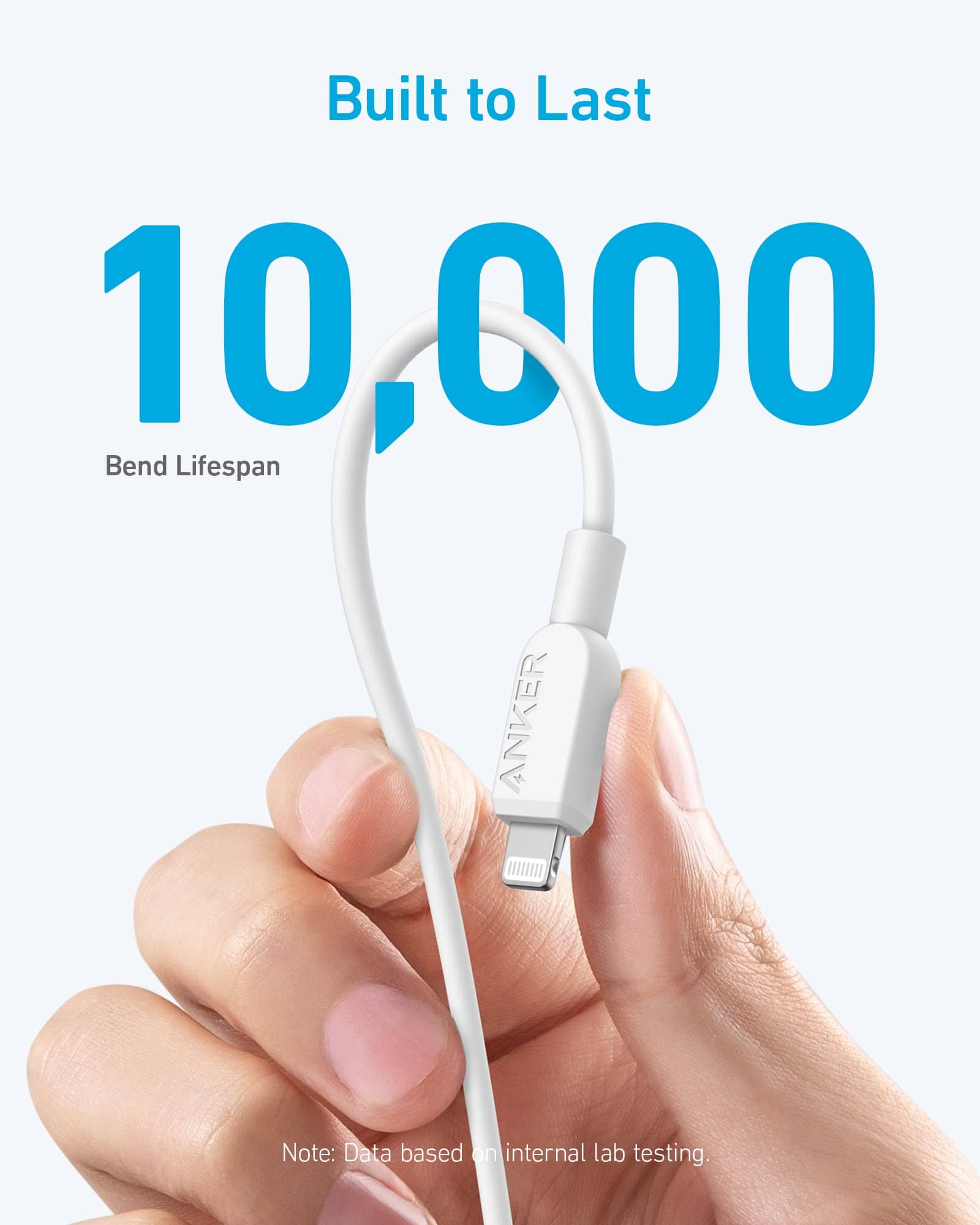 Anker <b>310</b> USB C to Lightning Cable (6 ft, 2pack)