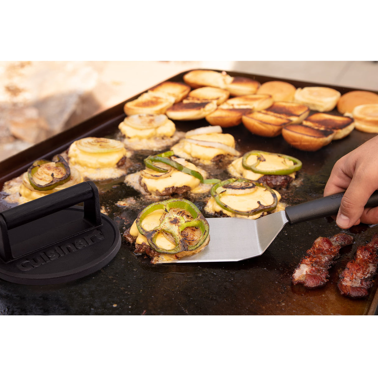 Cuisinart Cast Iron Smash Burger Press, 6.5" Dia