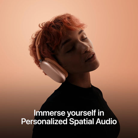 Apple AirPods Max Wireless Over-Ear Headphones, Active Noise Cancellation, Transparency Mode, Personalized Spatial Audio, USB-C Charging, Midnight