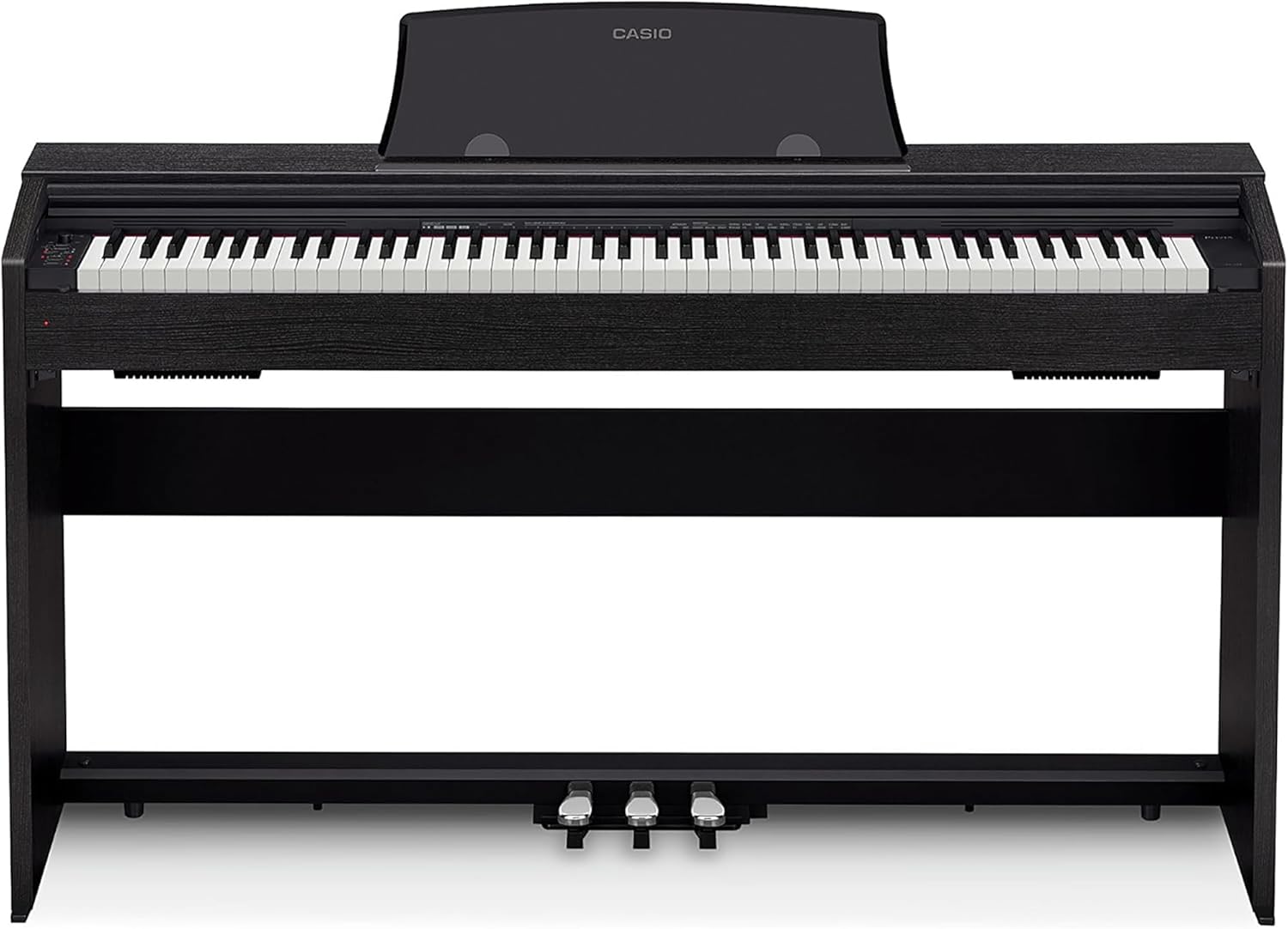 Casio Privia PX770BK 88-Key Digital Piano, Tri-Sensor Hammer Action, Damper Resonance, 3 Pedals, Concert Play, Black