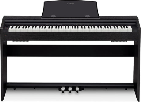 Casio Privia PX770BK 88-Key Digital Piano, Tri-Sensor Hammer Action, Damper Resonance, 3 Pedals, Concert Play, Black