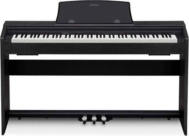 Casio Privia PX770BK 88-Key Digital Piano, Tri-Sensor Hammer Action, Damper Resonance, 3 Pedals, Concert Play, Black
