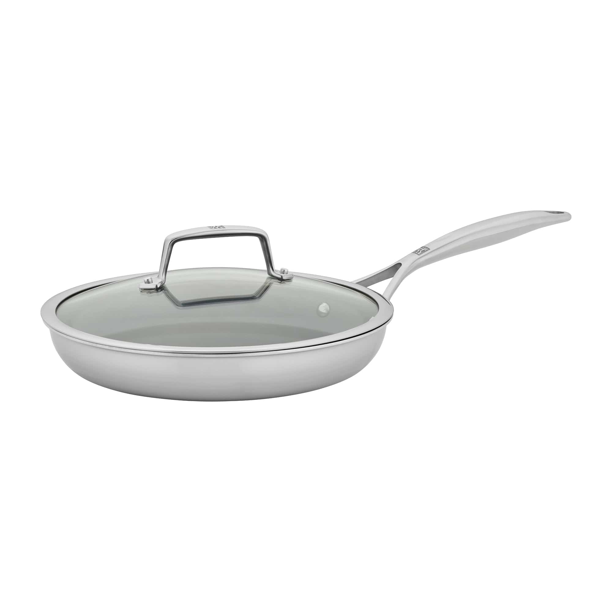 Zwilling Energy Plus 10-inch Stainless Steel Ceramic Nonstick Fry Pan with Lid