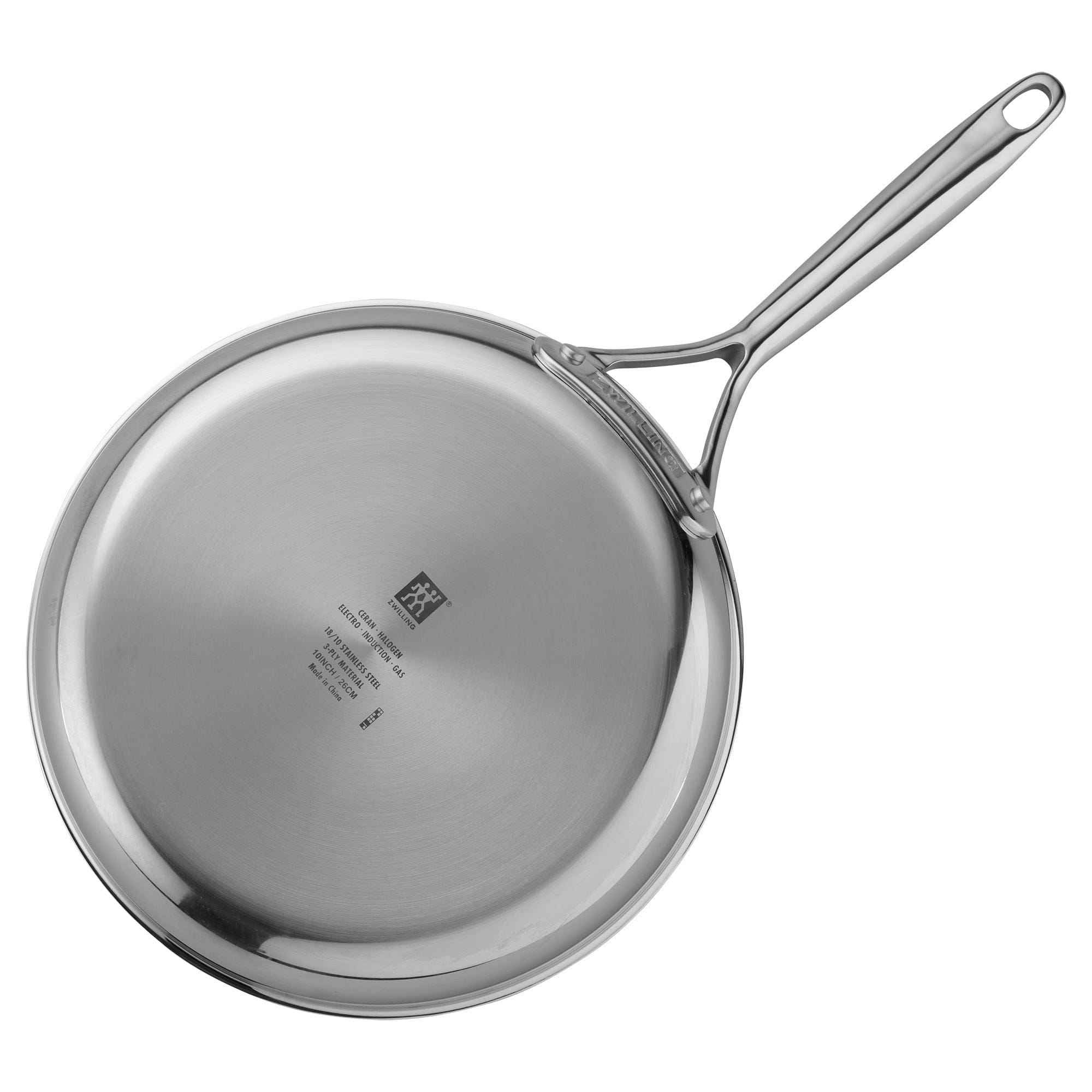 Zwilling Energy Plus 10-inch Stainless Steel Ceramic Nonstick Fry Pan with Lid