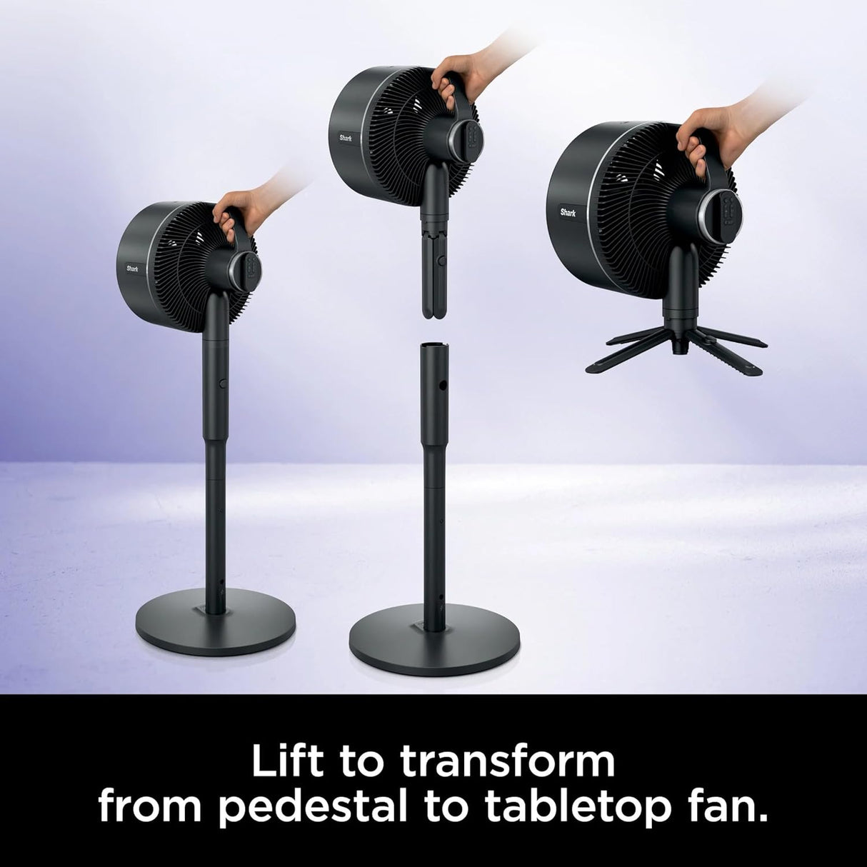 Shark FlexBreeze Indoor & Outdoor Fan with Pedestal & Tabletop, Portable, Remote, Quiet, Corded & Cordless, White - Open Box
