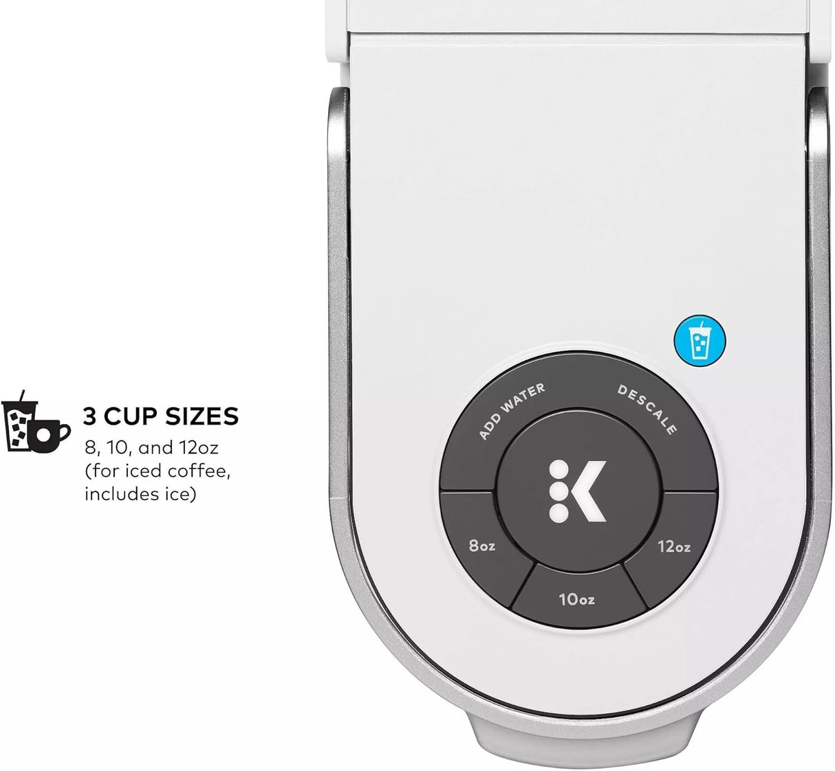 Keurig K-Iced Plus Single Serve Coffee Maker, White - Certified Refurbished