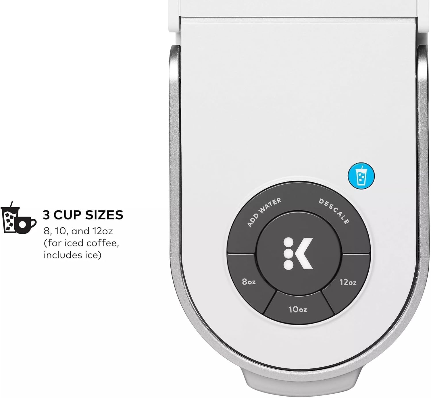 Keurig K-Iced Plus Single Serve Coffee Maker, White - Certified Refurbished