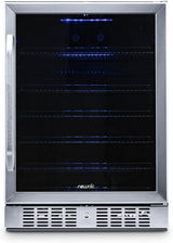 Newair 24" Beverage Fridge, 177 Cans, Stainless Steel - Certified Refurbished