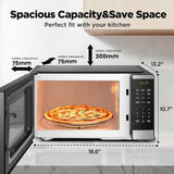 Black+Decker 0.9 Cu. Ft. Countertop Microwave Oven with 6 Auto Menus, Child Lock, Memory Function, 10 Power Levels - Certified Refurbished