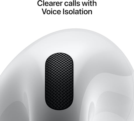 Apple AirPods 4 Wireless Earbuds with USB-C Charging Case, Bluetooth, H2 Chip, Sweat and Water Resistant, 30-Hour Battery Life, White
