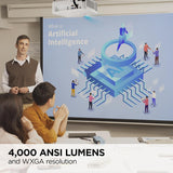 ViewSonic 4000 Lumens WXGA Short Throw Projector - Certified Refurbished