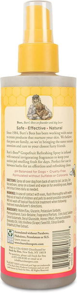 Burt's Bees Dog Refreshing Spray, Grapefruit Scent, pH Balanced, Formulated Without Sulfates and Parabens, 8 oz