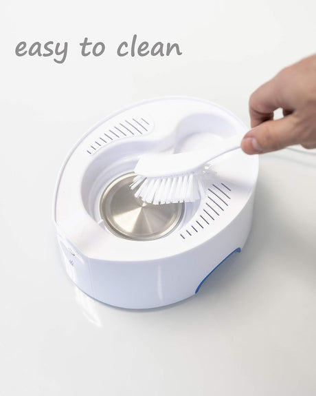Crane 0.5 Gal Steam Inhaler & Warm Mist Humidifier, Bedroom Sinus Vaporizer, HSA/FSA Eligible, Blue/White