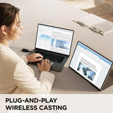 ViewSonic 16" 1200p IPS Wireless Portable Monitor with 2 Way Powered 60W USB C, 60 Hz, Black - Certified Refurbished