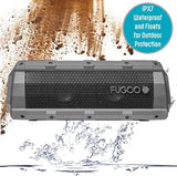 Fugoo Element Portable Bluetooth Speaker, 360 Audio, 60W, IPX7 Rating, Up to 40 Hours Playtime, Gray